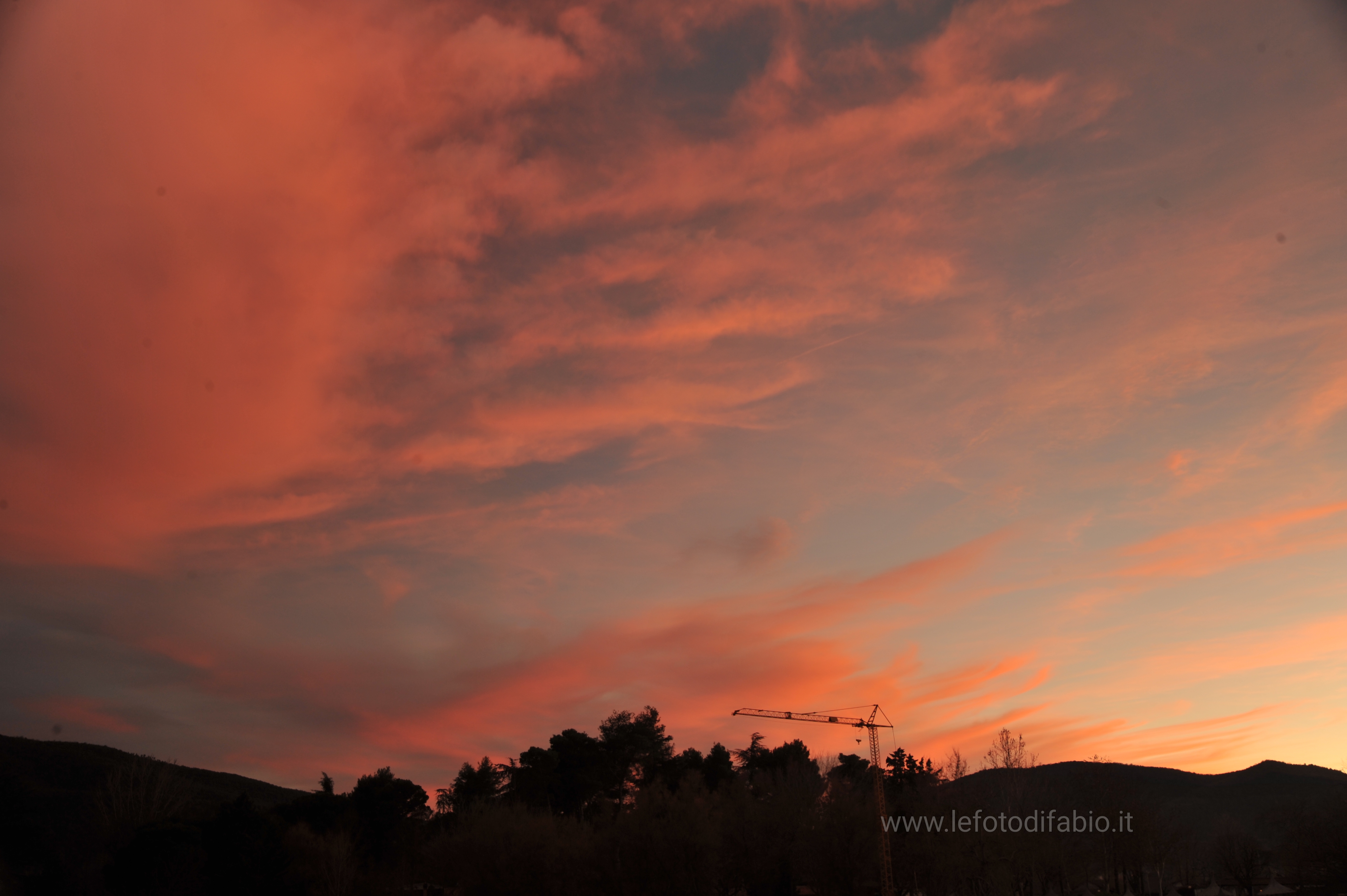 La costruzione di un tramonto. Sant’Arcangelo di Magione (PG)